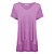 TShirt Linho Ampla Violeta - Imagem 1