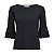 Blusa Babados Modal Seda Preto - Imagem 1