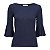 Blusa Babados Linho Marinho - Imagem 1
