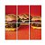 Quadro Decorativo Retro Vintage Burguer Shop 60x60 - Imagem 1