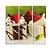 Quadro Decorativo Bolo Chocolate com Glace e Morango 60x60 - Imagem 1