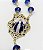 Dezena de Mesa Cristal 10x14 NS Graças Folheado a Ouro 18k - Imagem 4