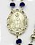 Terço Ns aparecida cristal 8mm folheado a ouro 18k - Imagem 4