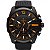 Relógio Estilo Diesel DI80022 detalhes laranja com pulseira de couro - Imagem 1