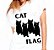 camiseta cat flag - Imagem 1
