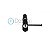 Cilindro 3F para Fechadura Aliança Preto 1300/1400 2 chaves - Imagem 3