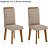 kit 2 cadeiras de jantar estofadas com pé palito de madeira - Imagem 2