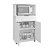 kit armarios de cozinha com armario de microondas + armario baixo com gaveta - Imagem 7