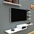 Rack Suspenso 100% MDF Com 4 Nichos Branco - Imagem 3