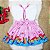 Vestido Infantil Popit Festa - Jardineira + Blusinha + Laço - Imagem 2