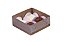 Caixinha 4 Doces com Tampa de Acetato | Kraft 8,5x8,5x3,5 cm - (05 unidade) - Imagem 2