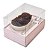 Caixa Páscoa para Ovo de Colher - 2 em 1 - 100 g./ 150 g. - Rosa Poá - Tam. 12,5x9x8 cm. - Imagem 1