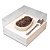 Caixa Páscoa para Ovo de Colher - 2 em 1 - 150 g./ 250 g.- Branca Linha - Tam. 15x13x9 cm. - Imagem 1