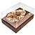 Caixa Páscoa Ovo de Colher - 3 em 1 - 250 g./ 350 g./ 500 g. - Marrom Fiori - Tam. 21x15x9,5 cm. - Imagem 1