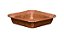 Pie Quadrada Forneável - Brownie Tam. P 6,8x6,8x1,6 cm. - Pacote c/ 10 unid. - R$ 1,69 un. - Imagem 1
