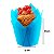 Formas Papel Tulipas Cupcakes/muffin C/25 Unidade Azul - Imagem 3