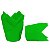 Formas Papel Tulipas Cupcakes/muffin C/25 Unidade Cor Verde - Imagem 3