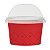 10 Potinho C/ Tampa Bolha Vermelho 240ml  Bolo Pote Forneável - Imagem 2