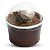 10 Potinho Com Tampa Bolha Marrom 240ml Bolo Pote Forneável - Imagem 1