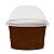 10 Potinho Com Tampa Bolha Marrom 240ml Bolo Pote Forneável - Imagem 2