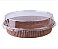 10 Embalagens Forneável Pie Torta 11,3x2 Marrom com tampa - Imagem 1