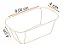 10 Formas Forneável Plumpy P 80x40x40mm Marrom com tampa - Imagem 2