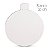 10 Bases Laminadas Redondo Porta Doces Cake Boards 10cm Branco - Imagem 1