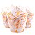 Formas Papel Tulipas Cupcakes/muffin C/25  Branco e Laranja - Imagem 2