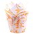 Formas Papel Tulipas Cupcakes/muffin C/25  Branco e Laranja - Imagem 1