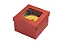 Caixa para Bolo 01 Und 16,5x16,5x12 Com Visor vermelho - Imagem 2