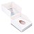 05 und. Caixa Ovo de Colher - 2 em 1 - 350g/ 500g - 203x185x90 mm - Branco - Imagem 1