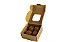 Caixa p/ 4 Doces - Kraft - c/ Visor - Tam. 8,2x8,5x3,8 cm. - Pacote c/ 10 unid. - Imagem 2
