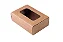 Caixa p/ 6 Doces - Kraft - c/ Visor - Pacote c/ 10 unid. - Imagem 1