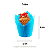 Forma Tulipa para Cupcake | Azul - (10 unidades) - Imagem 3