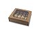 Gaveta 16 Doce com Tampa de Acetato | Kraft 207x207x50mm. - (05 unidades) - Imagem 1
