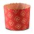 Forma Forneável P/Panetone 100Un 9X9Cm 250G | Vermelho - Imagem 1