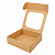 Caixa Fatia Ana costa c/ visor 120x130x40mm Kraft 300un - Imagem 2