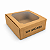 Caixa P/ Fatia de Bolo Ana costa 12x13x4cm Kraft [PERSONALIZADA] - Imagem 3