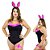Fantasia Coelhinha Playboy Plus Size Sexy Feminina Body Mil Toques - Imagem 1