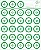 100 Alvos Benchrest 28 Centros A302 - Imagem 1