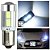LED T11 T4w H6w HIPER 10 LEDs 5630 Meia Luz / Farolete / Lanterna Dianteira / Placa / Leitura / DISPONÍVEL EM 8 Cores 12v - Imagem 2