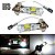 Lâmpada LED H1 ou H3 com 5 LED's Cob + Cree Frontal 7,5w Milha Neblina 3 Cores Disponíveis 12v - Imagem 2