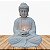 Estátua Buda White Stone 38 cm | Dhyana Mudra - Imagem 1