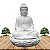 Fonte Buda Zen Lótus White Stone 70cm 110V - Imagem 1