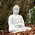 Fonte Buda Zen Marmorite White Stone 85 cm 110V - Imagem 1
