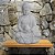 Buda Good Vibes White Stone 45 cm - Imagem 1