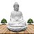 Fonte Buda Zen Lótus White Stone 70cm 220V - Imagem 1