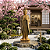 Estátua de Buda em Pé Grande 1,60m para Jardim em Fibrocimento – Escultura Decorativa Premium - Imagem 1