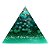Orgonite Pirâmide Verde - Saúde | 8x6 cm - Imagem 2