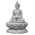 Fonte Buda Tibetano White Stone 70 Cm - 110V - Imagem 1